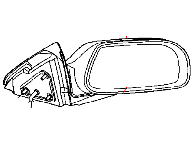 Mopar 4894723AC Outside Rearview Electric Heated Mirror