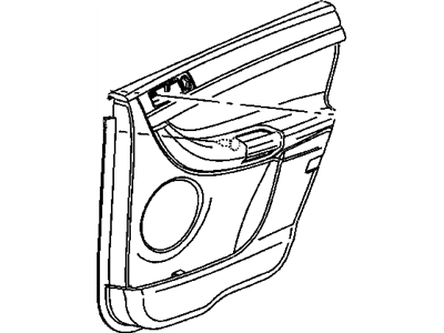 Mopar 4685986AA Reflector-Door Trim Panel