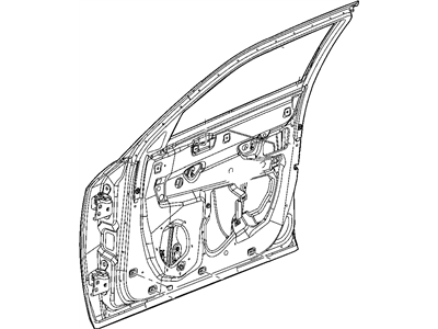 Mopar 5166091AA Door Hinge Front Left Lower