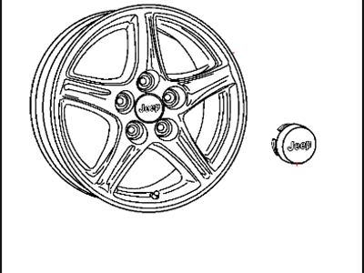 2008 Chrysler Aspen Spare Wheel - 82210161