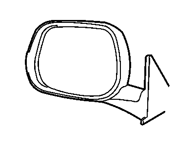 1998 Dodge Ram 2500 Car Mirror - 55076478AB