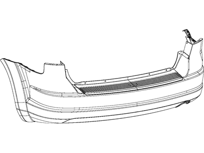 Mopar 68034219AG Rear Bumper Cover