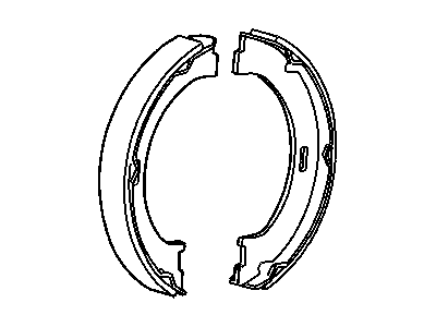 2004 Dodge Dakota Parking Brake Shoe - 5093332AA