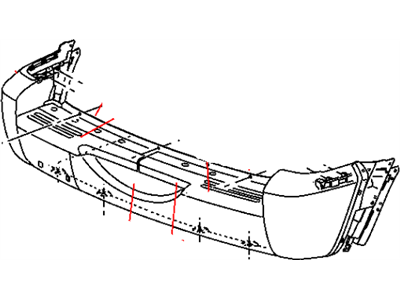 Mopar 5066317AB Rear Bumper Cover