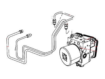 Mopar 52129153AC Tube Assembly-Master Cylinder To HCU