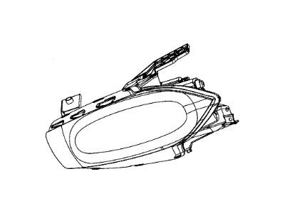 Mopar 68081390AG Passengers Hid Headlight Lens