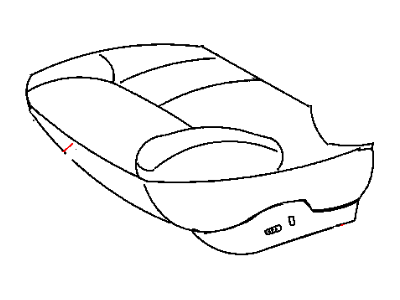 Mopar WX461T5AA Front Seat Cushion Cover