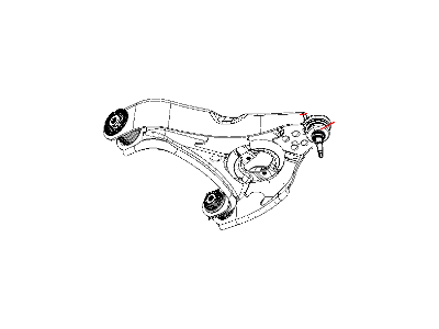 2010 Dodge Ram 1500 Control Arm - 68037501AC