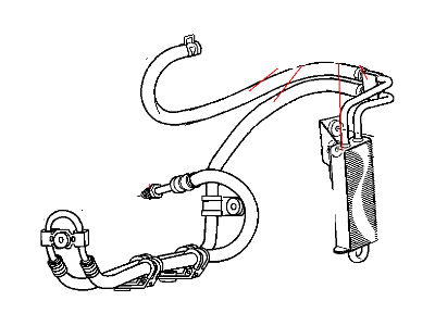 Mopar 52125406AB Hose-Power Steering Return