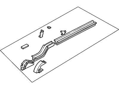 Mopar 4580434AF Rail-Rear Right