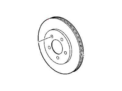 2007 Dodge Grand Caravan Brake Disc - 4721820AG