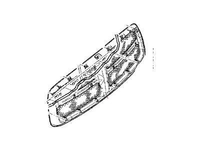 Mopar 55077778AD Grille-Radiator