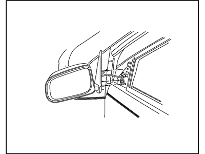 Mopar 82210283 Outside Rear View Mirror