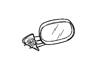 Mopar 55346946AD Outside Rear View Mirror