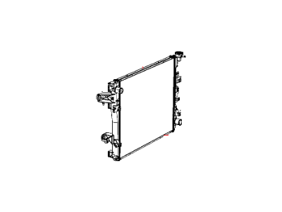 2012 Ram 1500 Radiator - 55057090AC