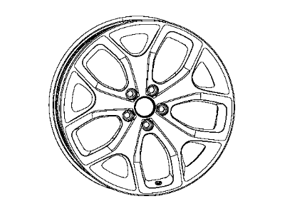 Mopar 1ZV91JXYAA Wheel 20X8 2523