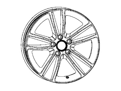 2015 Dodge Challenger Spare Wheel - 1ZV90DD5AA