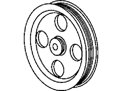 Mopar 53032723AB Pulley-Power Steering Pump