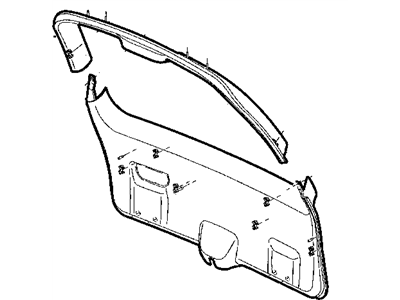 Mopar 5FH29RK5AD Panel LIFTGATE Trim