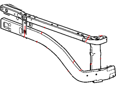 2003 Dodge Ram 3500 Radiator Support - 55275695AD