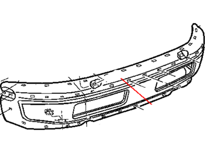 2002 Dodge Ram 3500 Bumper - 55076599AE