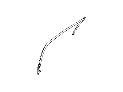 Mopar 4646826AB WEATHERSTRIP-Front Door Glass