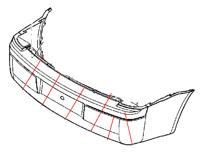 Mopar 4805779AB Rear Bumper Cover