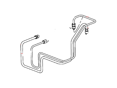 Mopar 52129152AE Tube Assembly-Master Cylinder To HCU