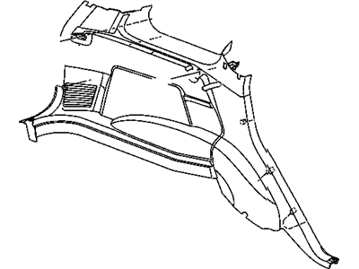 Mopar 5HS361D1AI Panel-Quarter Trim