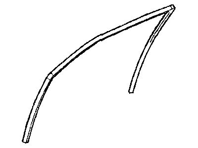 Mopar 5065180AH WEATHERSTRIP-Front Door Glass