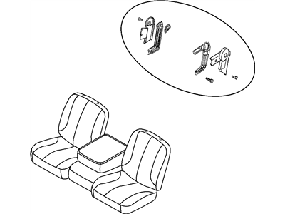 Mopar 5178107AA Frame-Front Seat Cushion