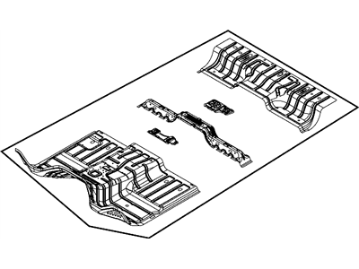 2011 Ram 1500 Floor Pan - 55372514AB