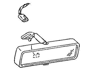 Mopar 55076402AB Inside Rear View Mirror