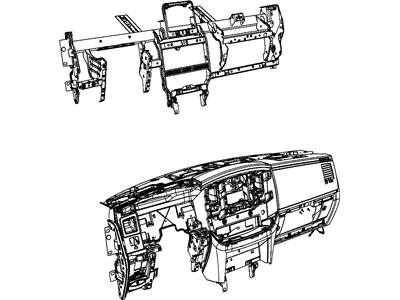 Mopar 1JX841DHAA Instrument Panel-Instrument Panel