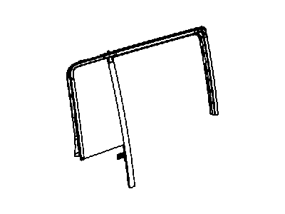 Mopar 55369126AF Glass-Rear Door