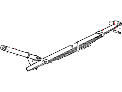 Mopar 52106155AE Rear Leaf Spring