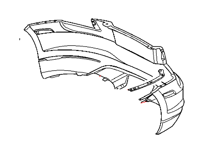 Mopar 5159188AA Rear Bumper Cover