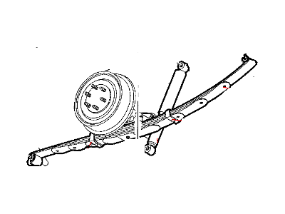 2002 Dodge Durango Leaf Spring - 52106830AI