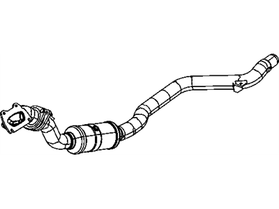 Mopar 68091590AE Front Catalytic Converter And Pipe