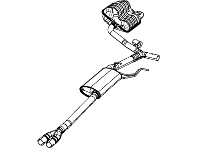 Mopar 4578955AC Exhaust Muffler And Resonator