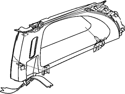 Mopar TW41TL2AK Molding-C Pillar