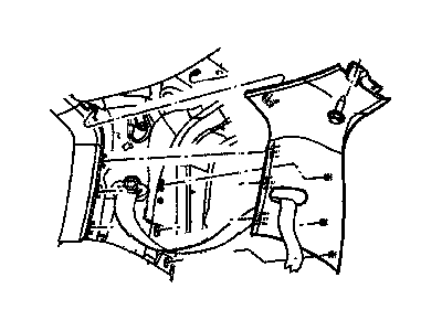 Mopar 5KA01BDXAE Panel-D Pillar