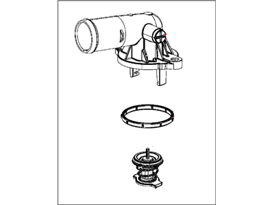 Mopar 4893865AC THERMSTAT-THERMOSTAT