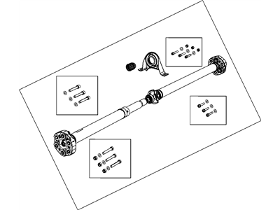 Mopar 5038277AE Rear Drive Shaft