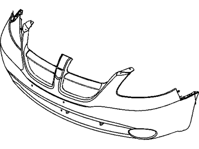 Mopar 5139118AA Front Primered Bumper Cover