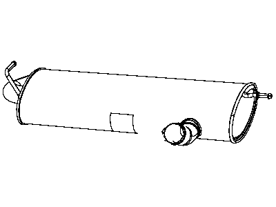 Mopar 52059937AI Exhaust Muffler And Tailpipe