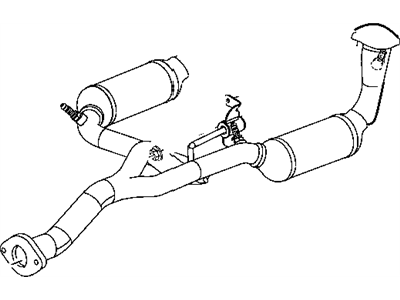 2006 Jeep Liberty Exhaust Pipe - 52129078AD