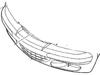 Mopar XA00WS2AA Grille-Lower Cooling