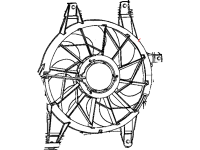 2003 Chrysler PT Cruiser Engine Cooling Fan - 5096197AA