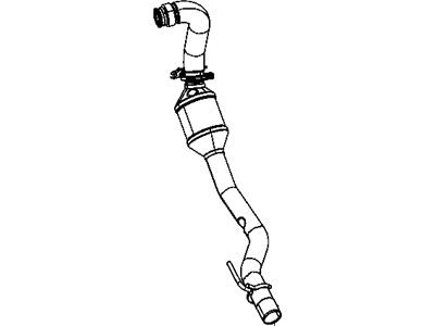 2011 Jeep Grand Cherokee Catalytic Converter - 68091039AA